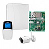 מערכת אזעקה ריסקו LightSYS 2 - לוח מקשים כותב עברית + כרטיס רשת לאפליקציית iRISCO + מצלמת אבטחה אינטגרלית VUpoint P2P
