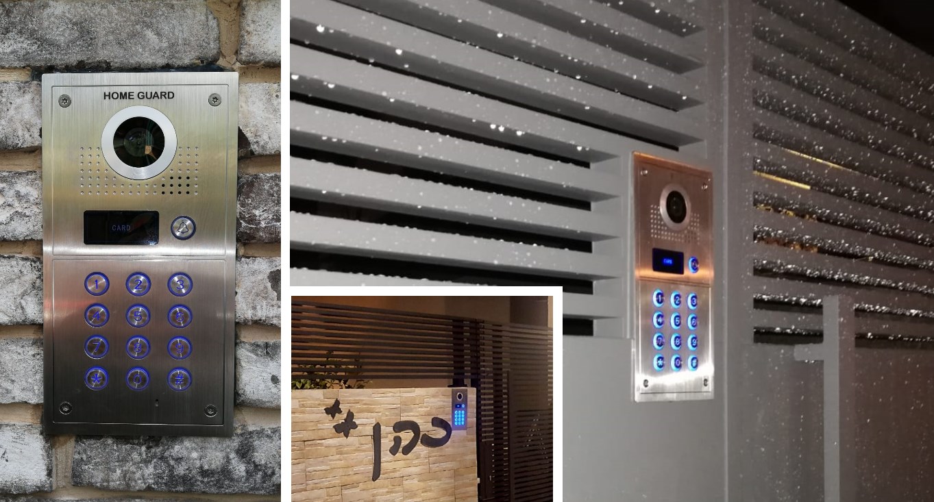 אינטרקום לבית פרטי אינטרקום לבית פרטי התקנה שקועה תחת הטיח