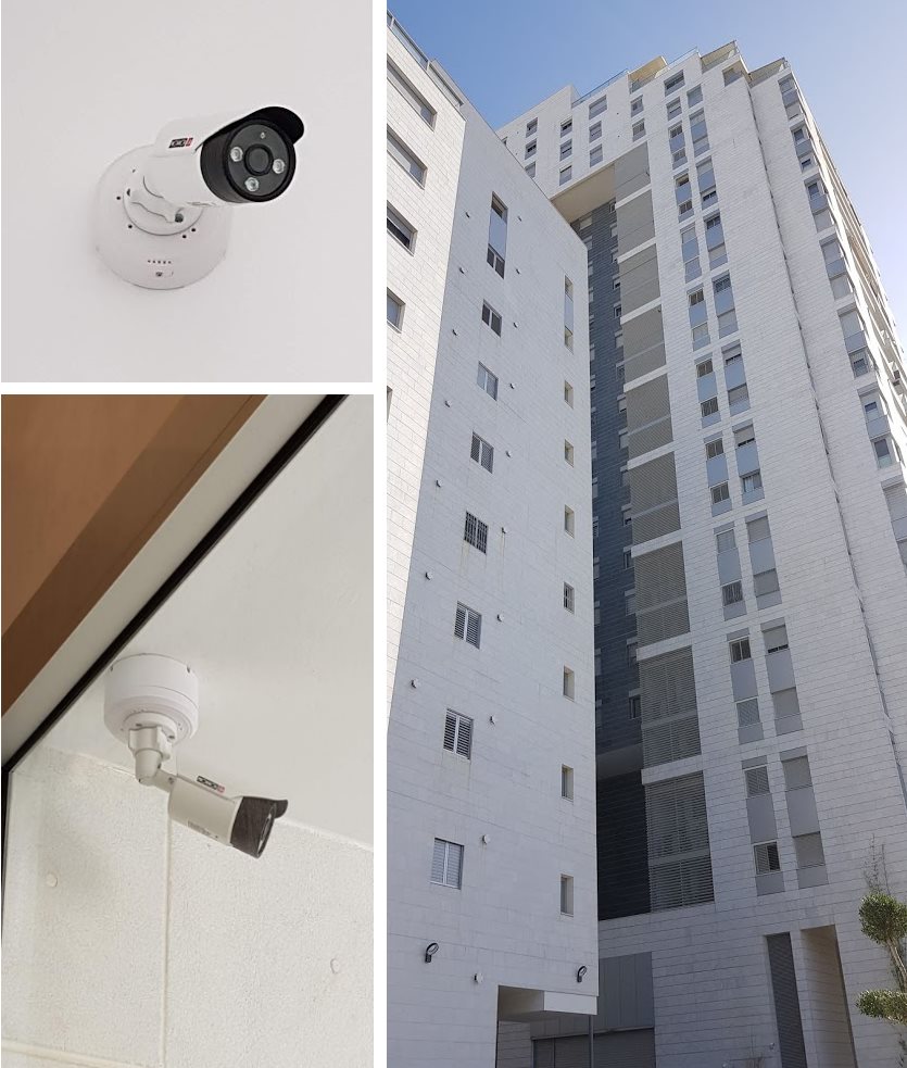 התקנת מצלמות לבניין